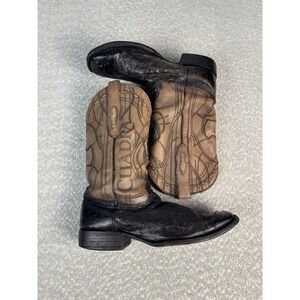 Cuadra Boots Mens Leather Exotic Ostrich Square Toe Cowboy Boots Size 10